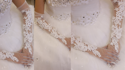 White Christain Wedding hand Gloves in Trivandrum, Kerala