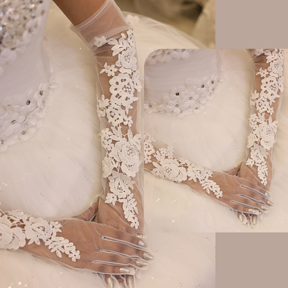 White Christain Wedding Spiritual Gloves in Gonda, U.P.
