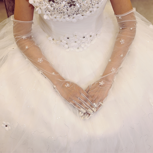 White Christain Wedding Bridal Hand Acessories in Lucknow