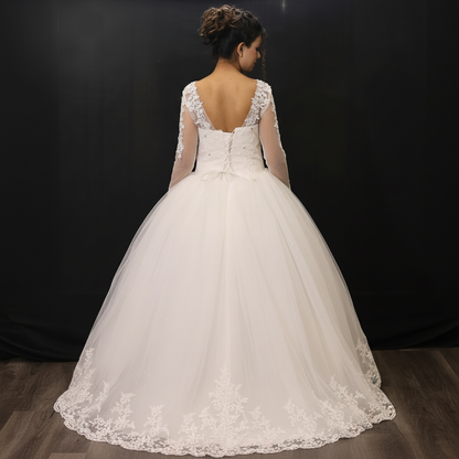 White Christain Bridal Gown in Jammu & Kashmir