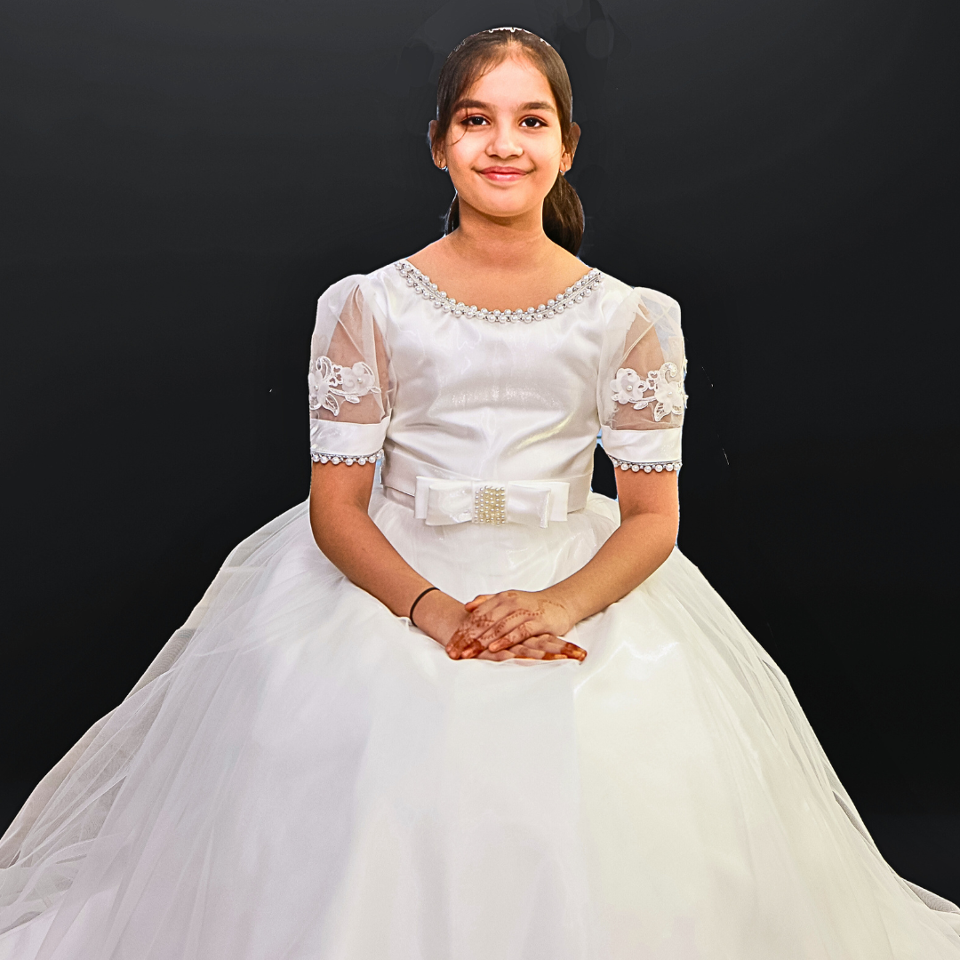 White Christain church Communion dress in Dallas
