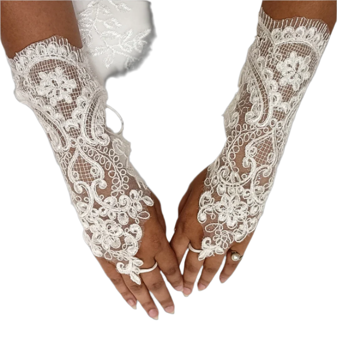 GownLink Classy Bridal Gloves for Christian & Catholic Wedding G-FSM