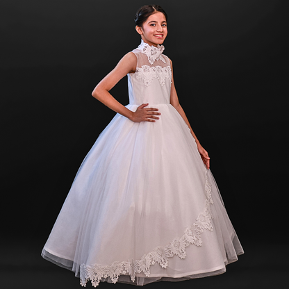 GownLink First Holy Communion Frock * 9 TO 14 Years HLC-Lotus