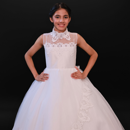 GownLink First Holy Communion Frock * 9 TO 14 Years HLC-Lotus