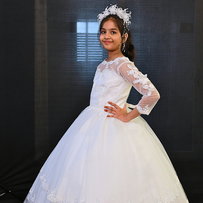 GownLink First Holy Communion Frock * 9 TO 14 Years HLC-1800thin