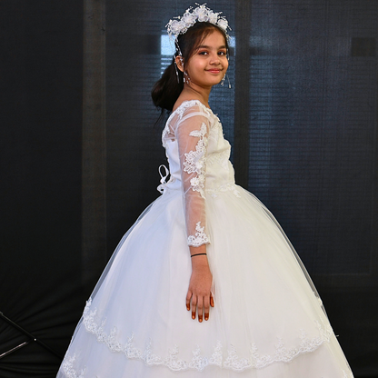 GownLink First Holy Communion Frock * 9 TO 14 Years HLC-1800thin