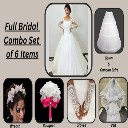 GownLink's Graceful Elegance Divine Bridal Combo Set of Five for Christian & Catholic Weddings Combo-X01