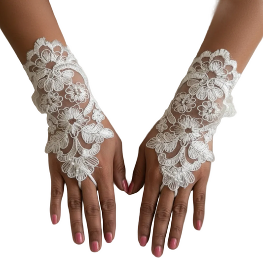 GownLink's Radiant Bridal Gloves for Christian & Catholic Wedding