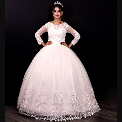 GownLink  White Church Wedding Catholic Wedding Gown GL36CB