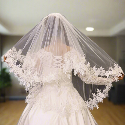 Model wearing complete Bridal Combo Set — GownLink HSD189