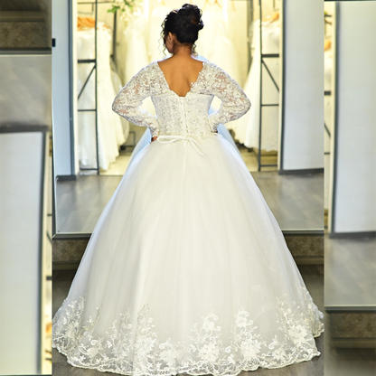GownLink's Adorable White Wedding Princess Gown GLGB144-B