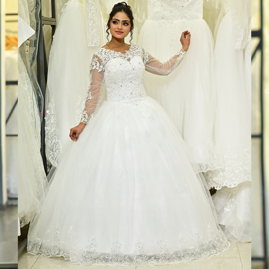 GownLink White wedding princess gowns  GLHSD189CB