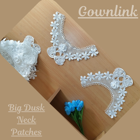 GownLink  Patches -Elegant Lace Patch Neckline Top for wedding dress