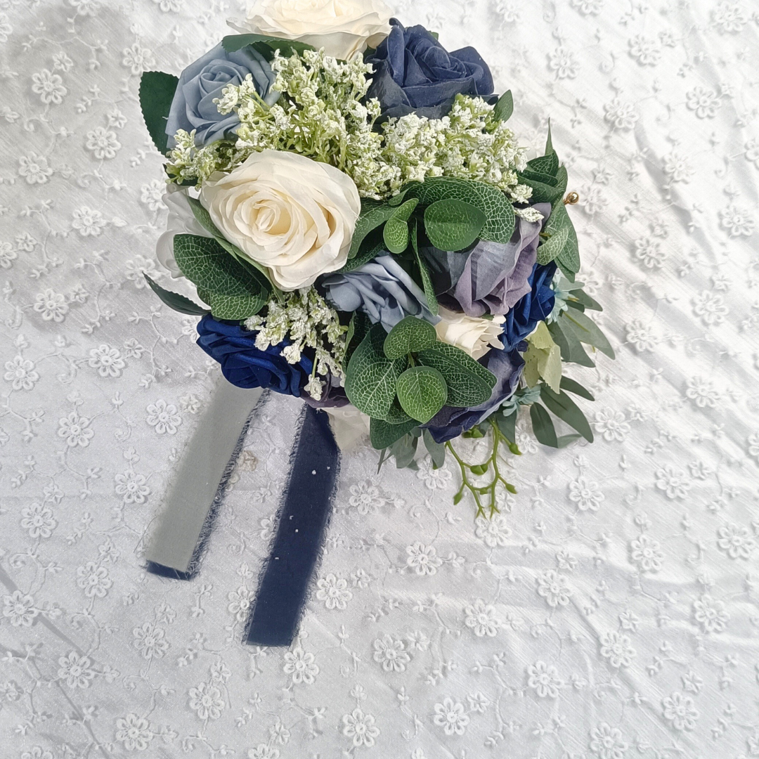 Blue color wedding bouquet Chatra