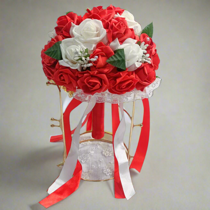 Back view of model in Bridal Combo Set — GownLink HSD189