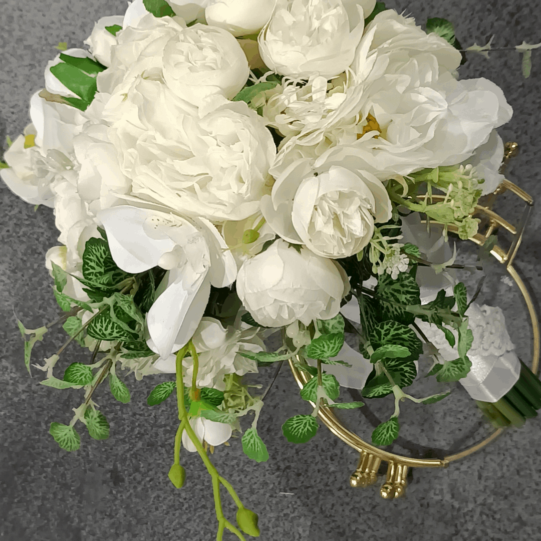 Silk Flower Bridal Bouquet for Christian Catholic Wedding Fast  delivery of 5 day Andaman and Nicobar