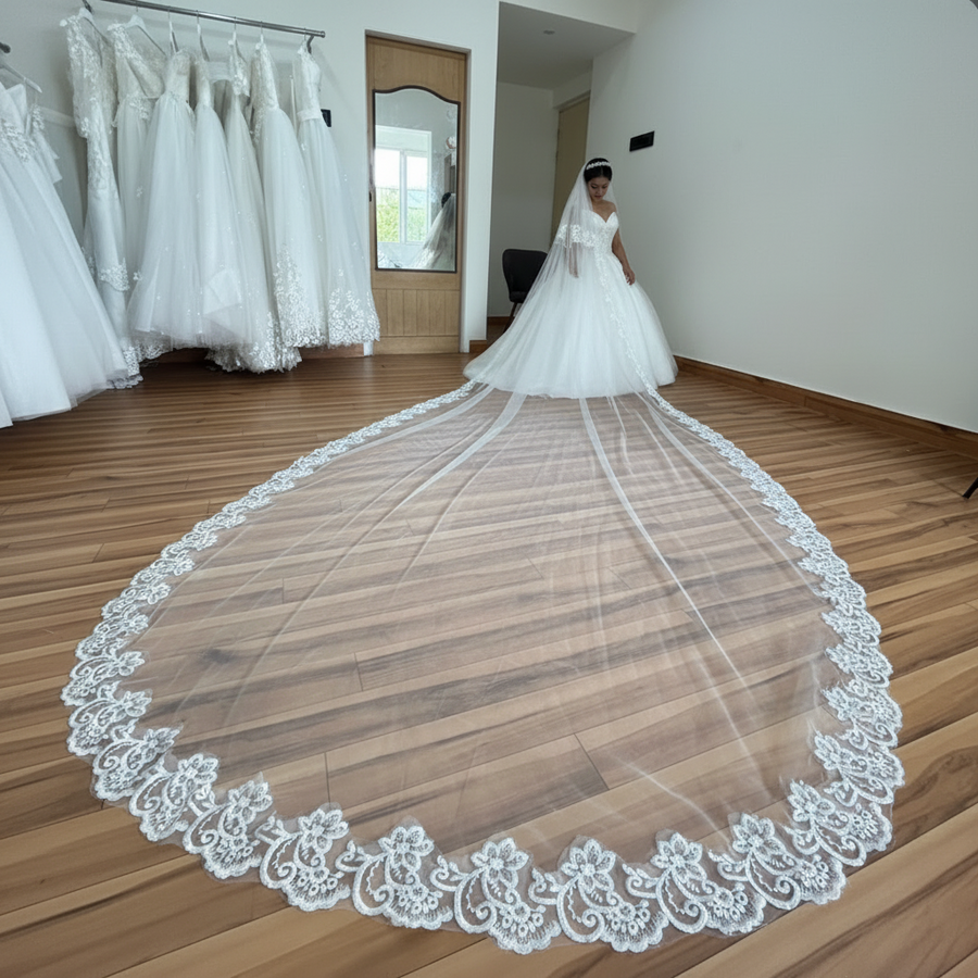 Long Bridal Veil — GLV09 | GownLink — additional view
