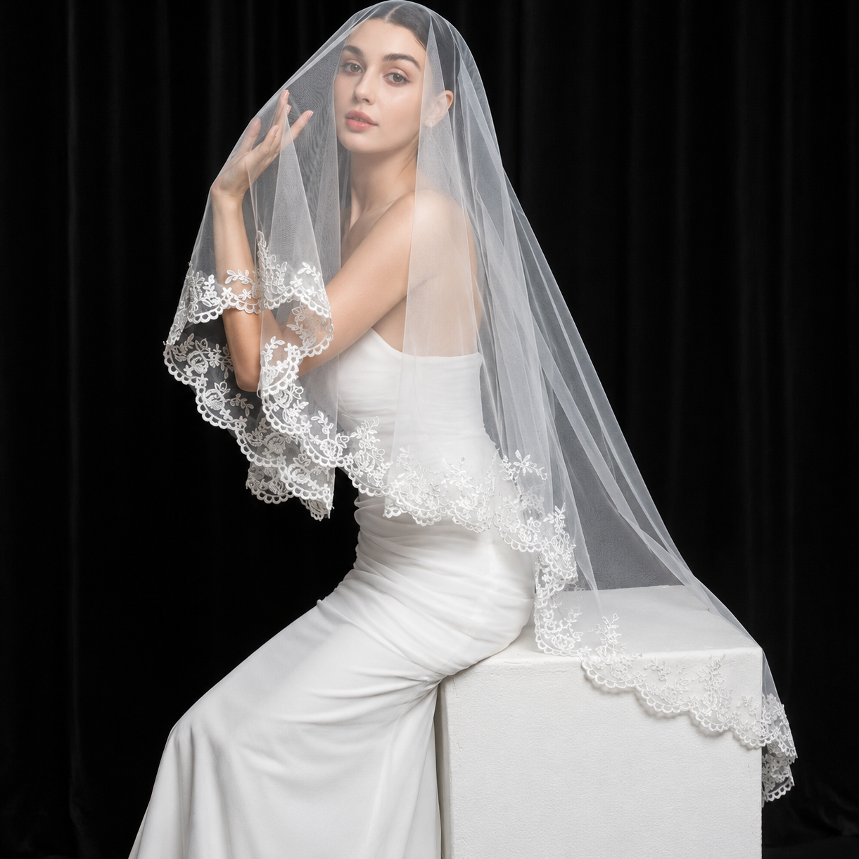 Long Bridal Veil — GLSVL1800 | GownLink