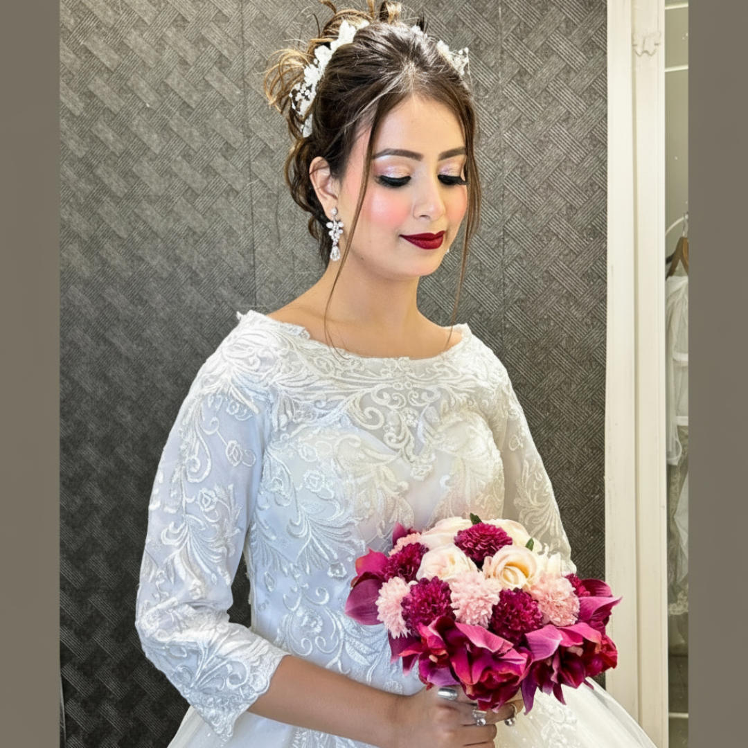 White Ball Gown — GLGF051B | GownLink