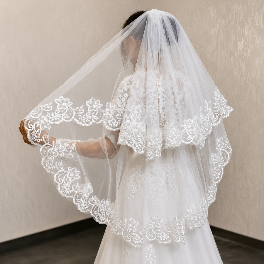 Long Bridal Veil — GLV09 | GownLink — additional view