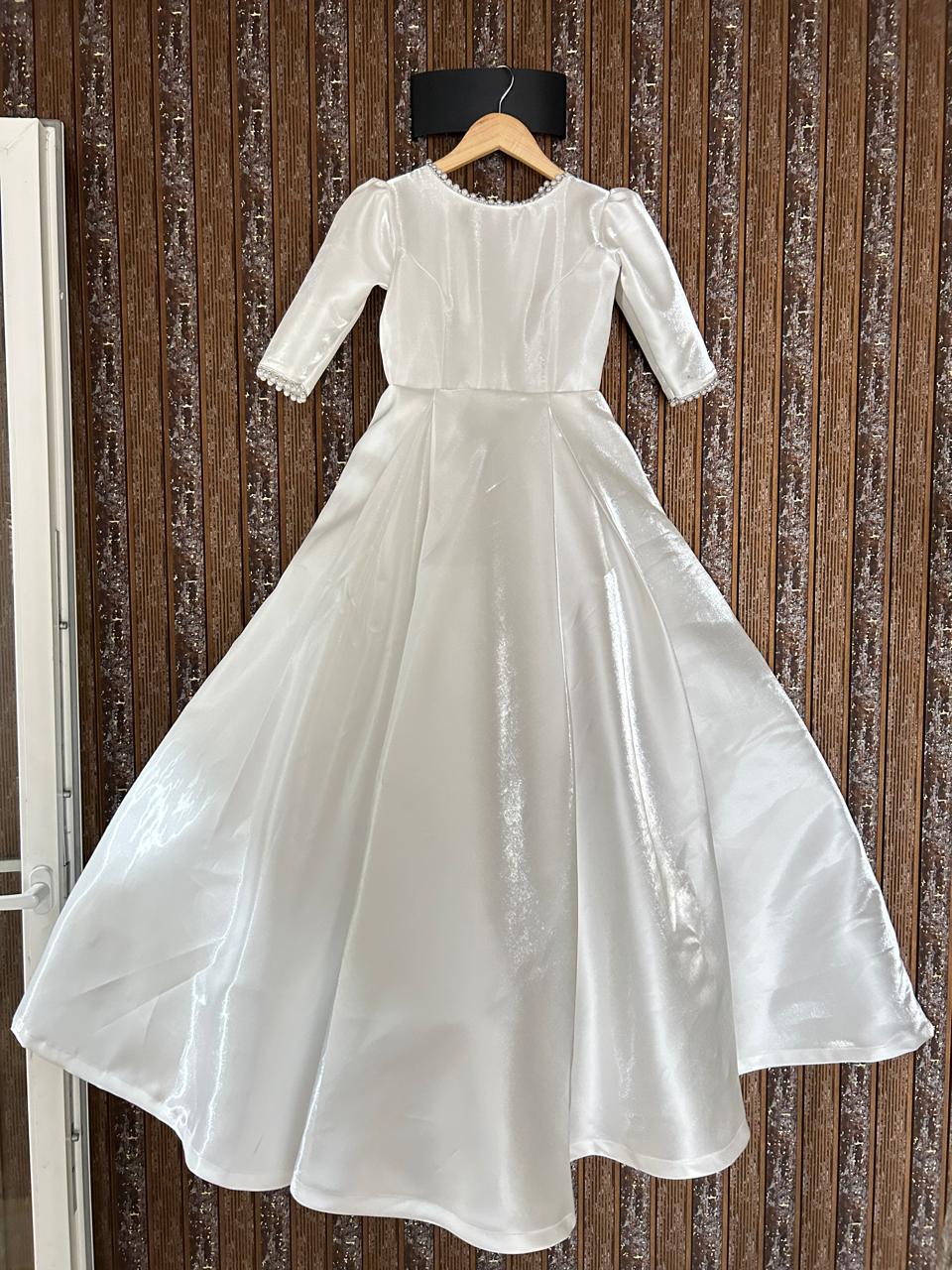 GownLink's Combo Set for First Holy Communion White Dress 2 Items