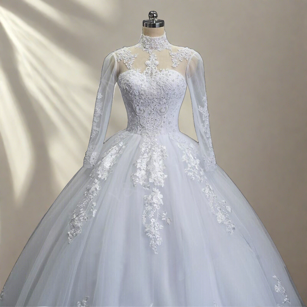 "Create cherished memories in this perfect ball gown for a white wedding."