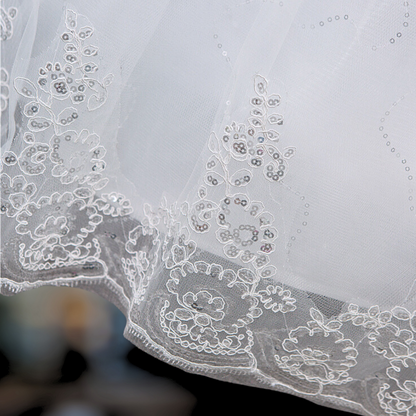 "Enchanting Cathedral shiny layer Ball Gown,