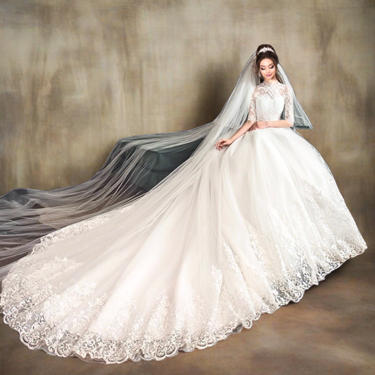 long train gown