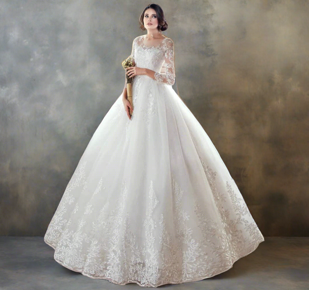 Buy White Christian and Catholic Wedding Gown in Meghalaya Gownlink GownLink