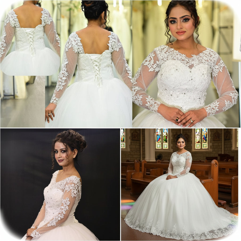 Detail of accessories in 5-Piece Bridal Combo Set — GownLink GOWNLINKS