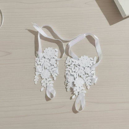 Pair of Bridal Gloves laid flat — GownLink G8