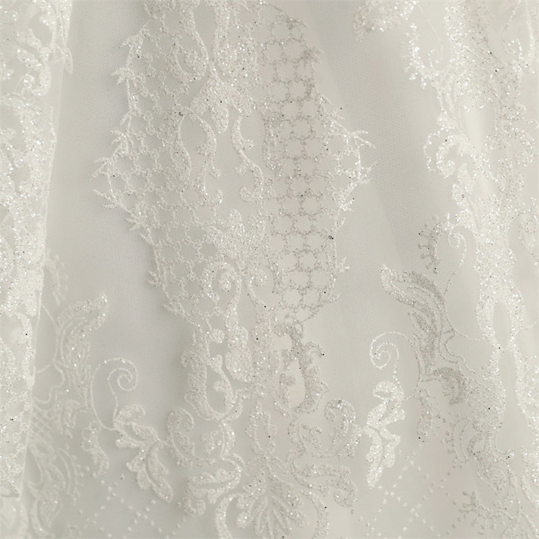 Church setting view of White Ball Gown — GownLink GLGT166B