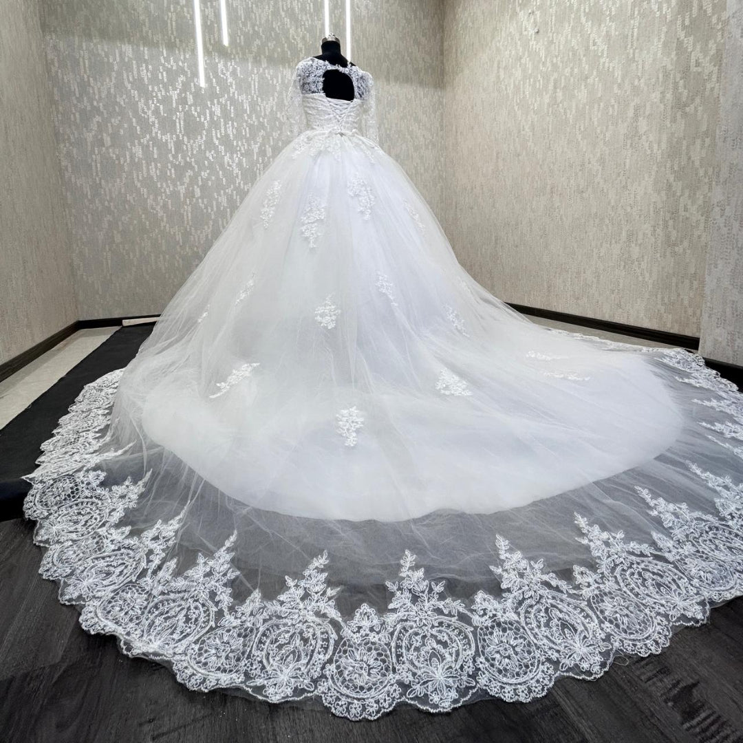 Sparkle tulle wedding gown skirt by GownLink bridal wear