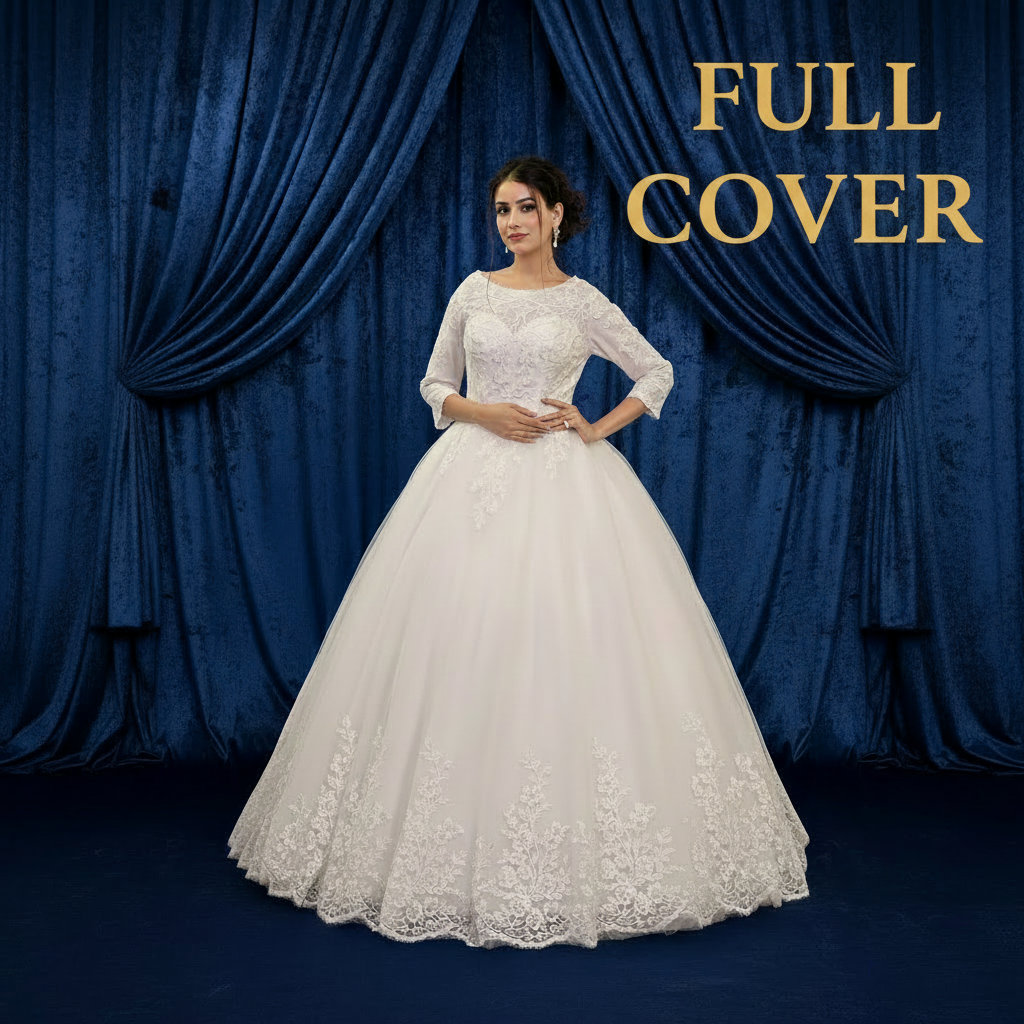 White Ball Gown — GLGF051B | GownLink