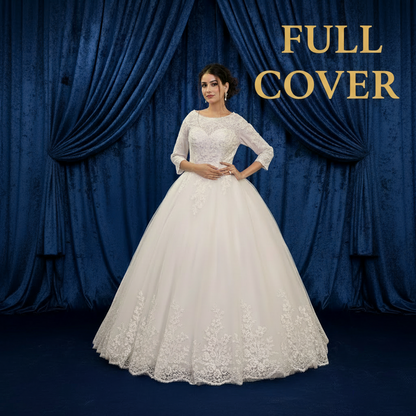 White Ball Gown — GLGF051B | GownLink