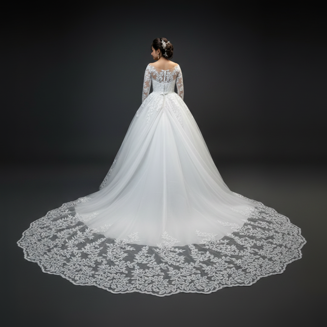 Full ball gown silhouette bridal dress from GownLink