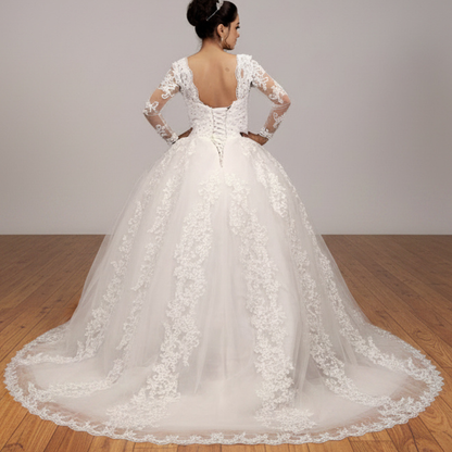 Elegant white bridal ball gown from GownLink wedding collection