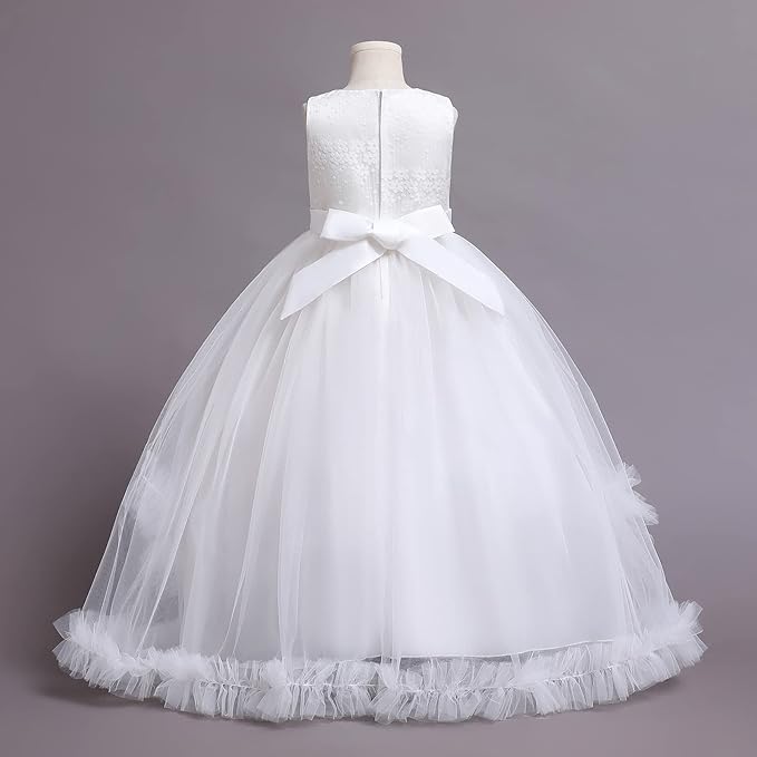 Side view of First Communion Dress showing silhouette — GownLink COMMUNION