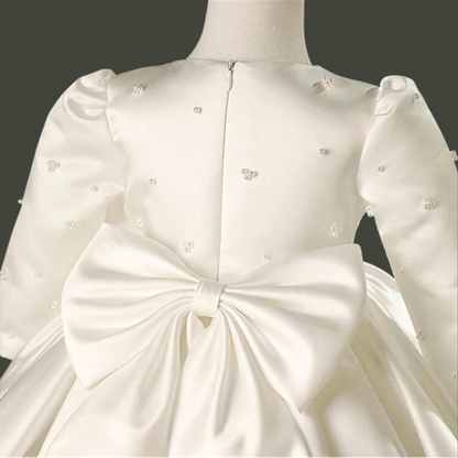 Side view of First Communion Dress showing silhouette — GownLink GLBP7