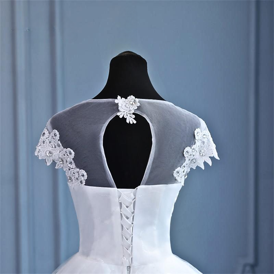 Back view of model in Full Bridal Combo Set — GownLink GOWNLINKS