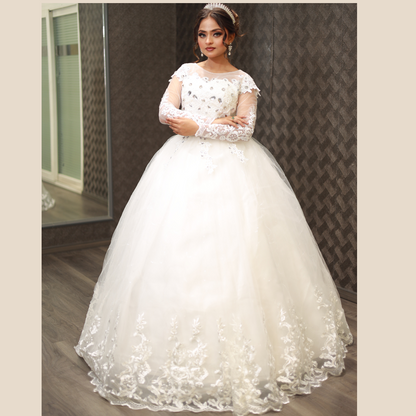 Model wearing complete Full Bridal Combo Set — GownLink GOWNLINKS