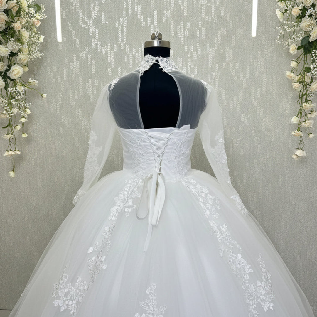 Church setting view of White Princess — GownLink GLHL2311