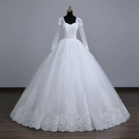 Princess wedding gown GLGB141-B for Christian & Catholic brides across Kerala, Goa, Mangalore, Tamil Nadu & North-East India, plus NRI brides in USA, UK & Gulf