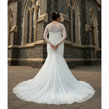 Premium Christian bridal dress with refined details for a classic wedding look