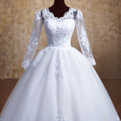 White bridal trail gown/dress with a train in Firozpur Punjab