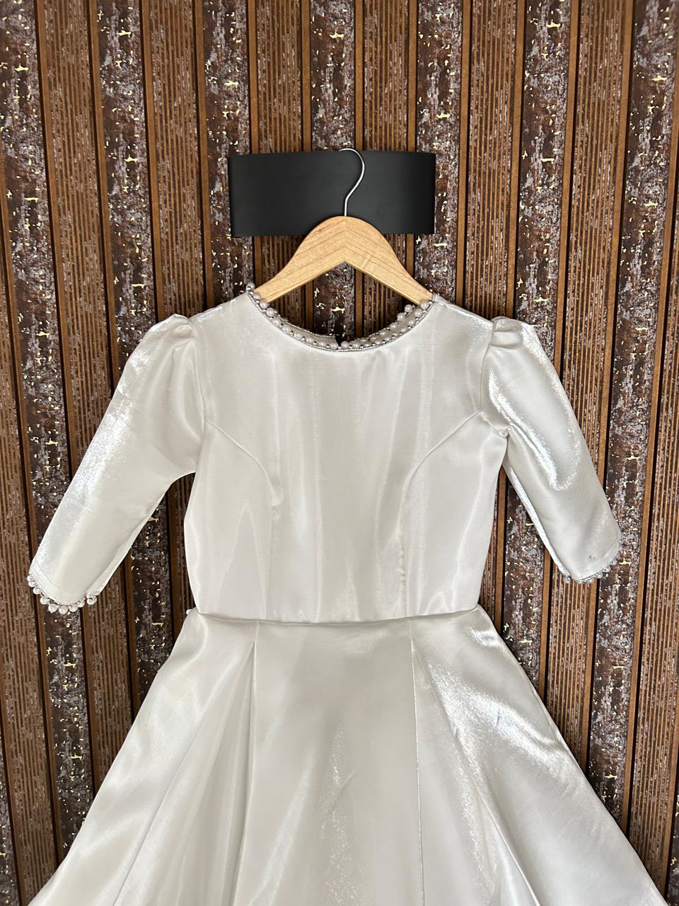 GownLink's Combo Set for First Holy Communion White Dress 2 Items