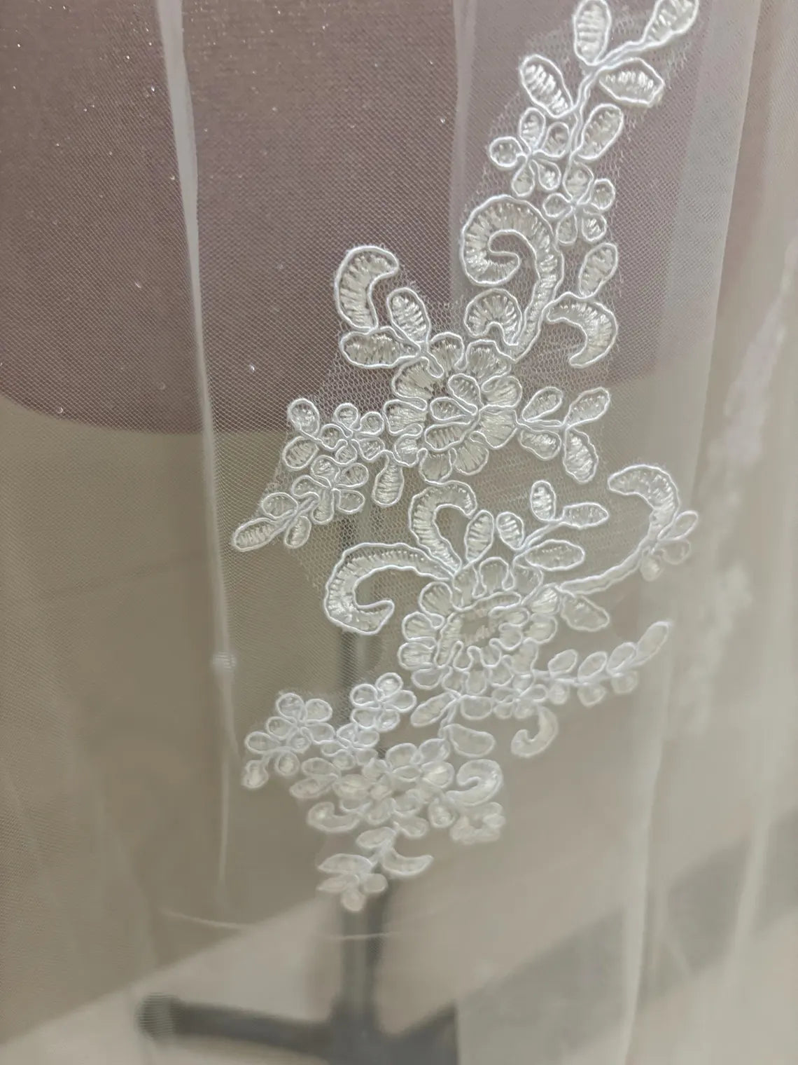 GownLink Bridal Long Veil Comb for Christian & Catholic Weddings GLVL-24