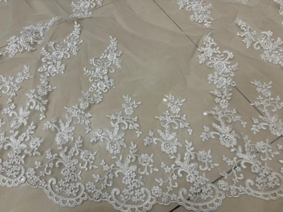 GownLink Bridal Long Veil Comb for Christian & Catholic Weddings GLVL-24