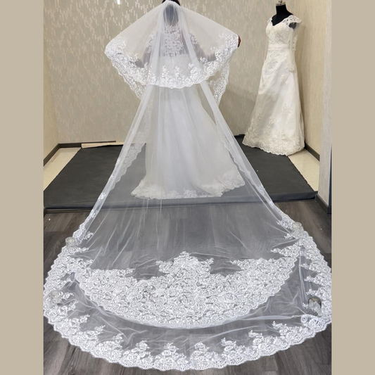 GownLink 4 Meters Long Bridal Veil GLVHL11