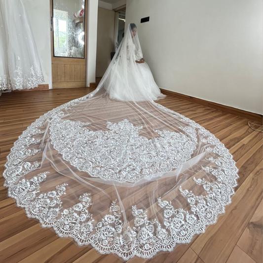 GownLink 4 Meters Long Bridal Veil GLVHL11